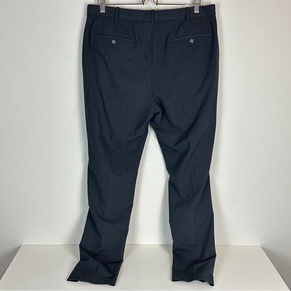 Izod Grey Straight Fit Casual Pants 36x32 - Picture 4 of 8